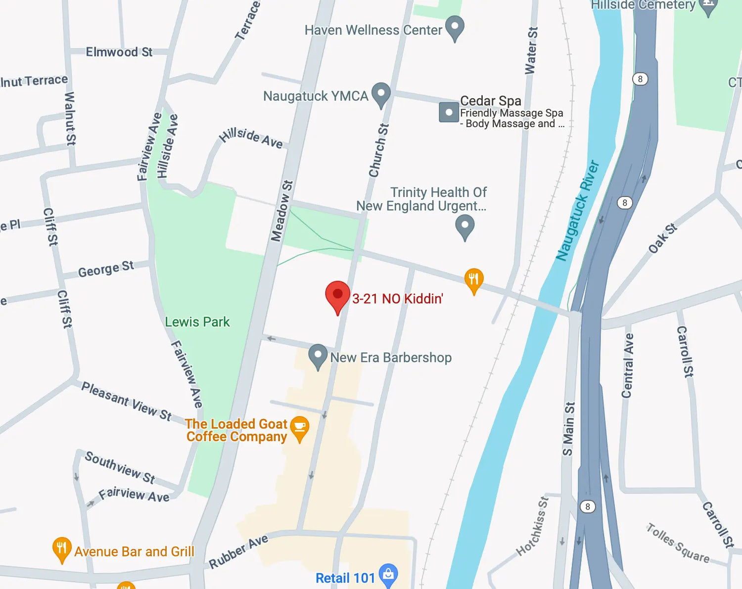 321 no kiddin's location on google maps