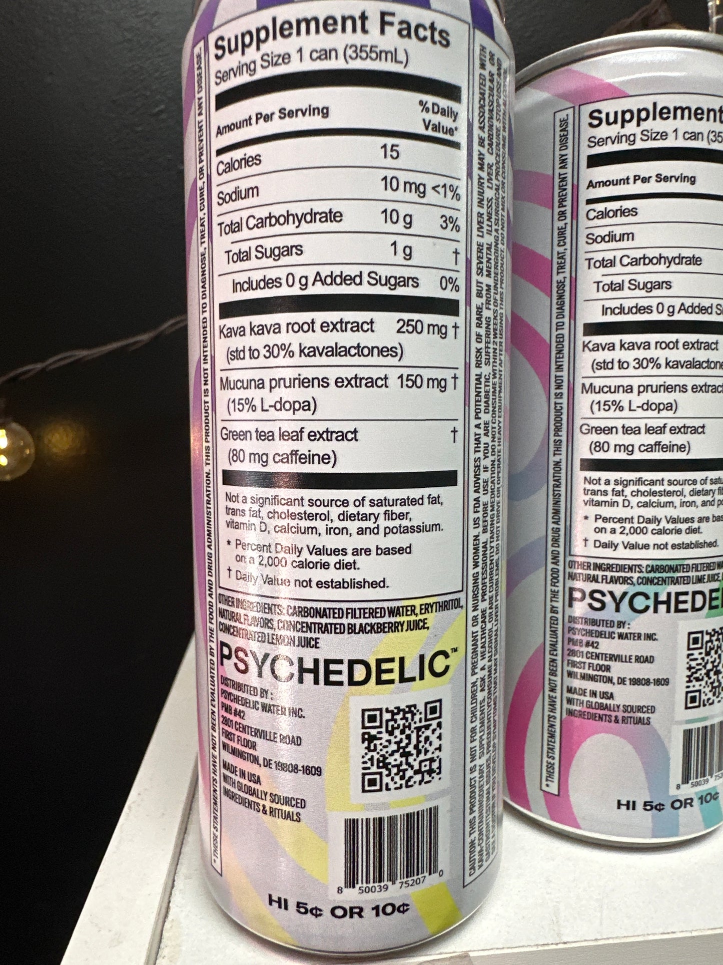 Psychedelic Water BlackBerry Yuzu Kava Drink