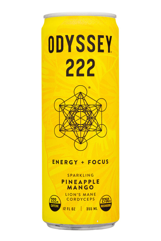 Odyssey Pineapple Mango 222mg Sparkling Mushroom Energy *