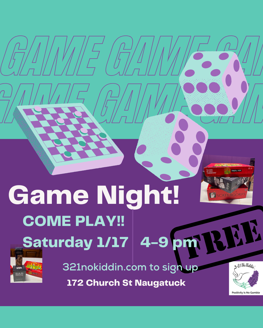 Game Night! Free Dry January Fun!