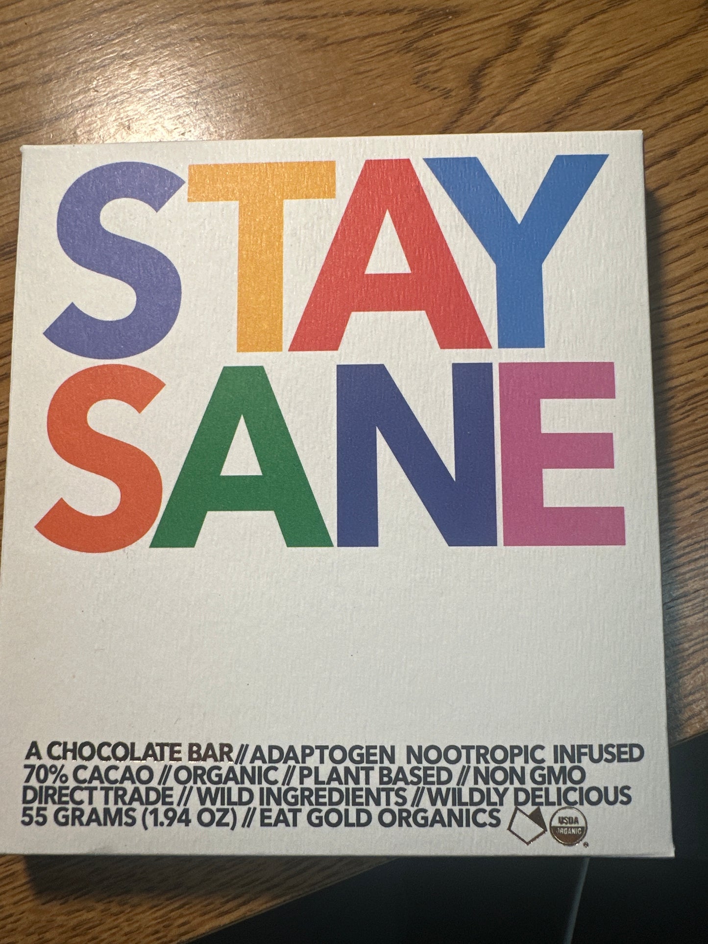 Stay Sane Functional Chocolate