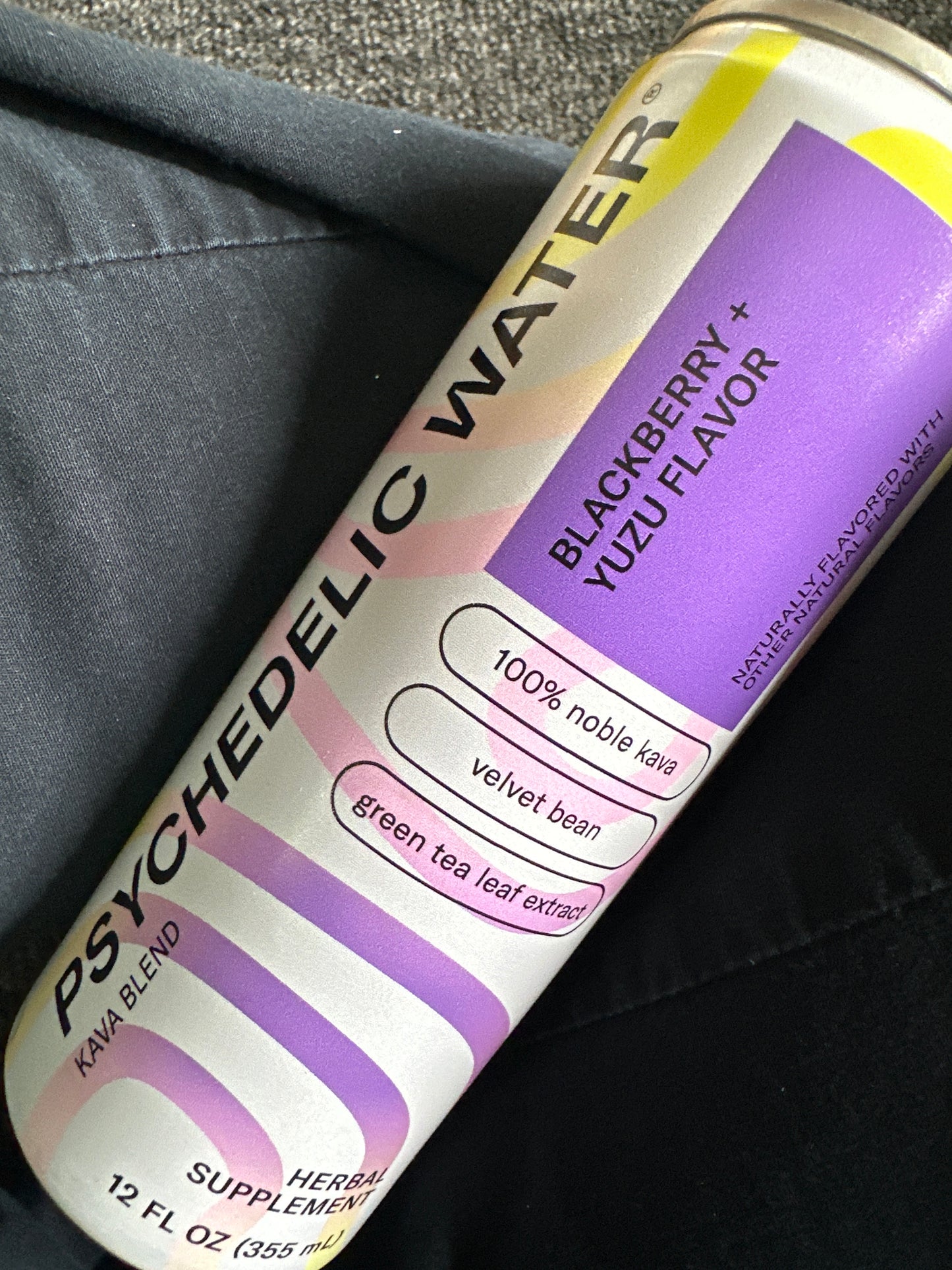 Psychedelic Water BlackBerry Yuzu Kava Drink
