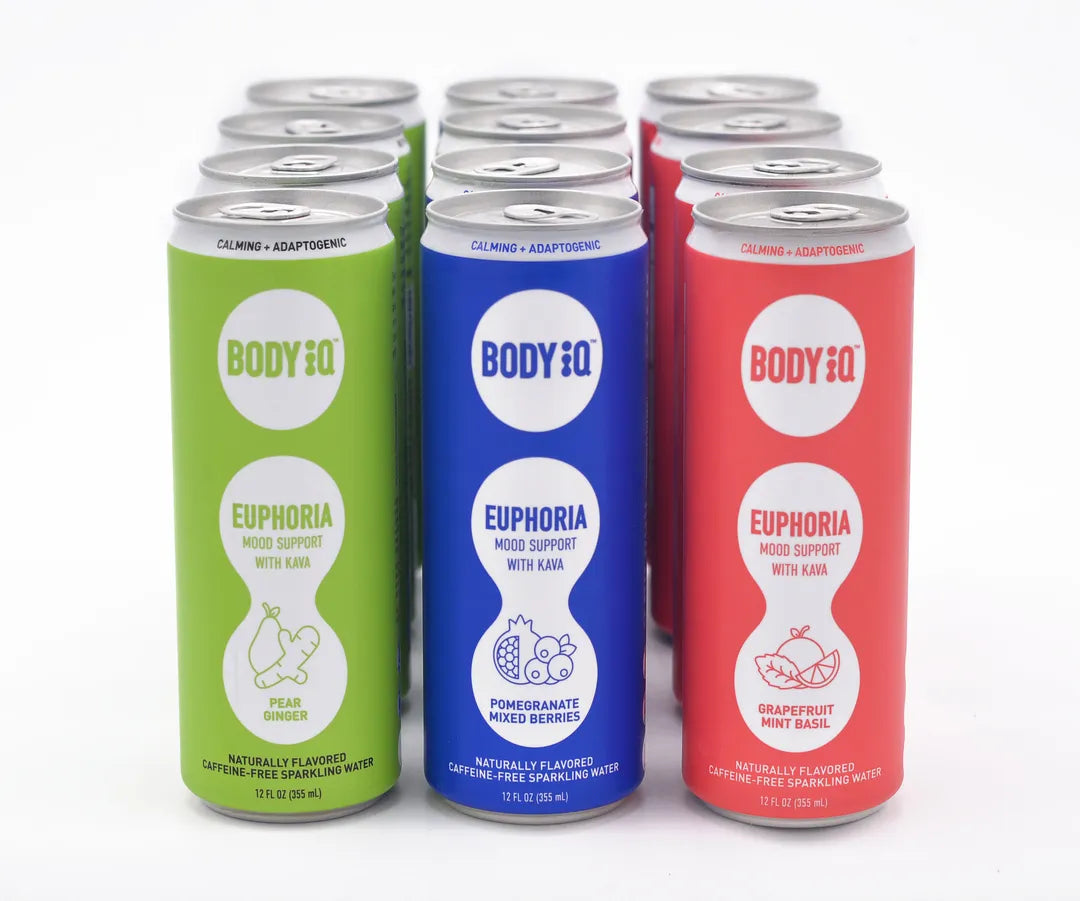 Euphoria Intelligent Sparkling Water w Kava - Variety Mix Online