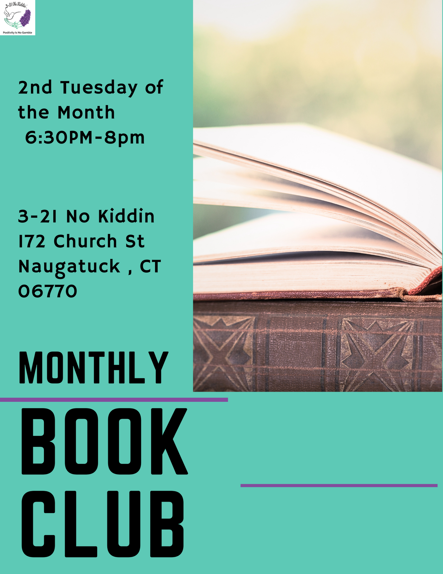 Monthly Book Club 📚 Free!