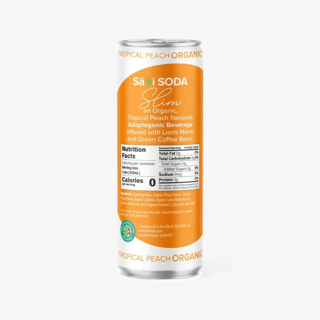 Sati Soda-Slim Organic Tropical Peach *