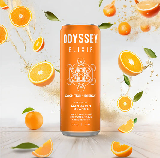 Odyssey Mandarin Orange 85mg Sparkling Mushroom Energy*