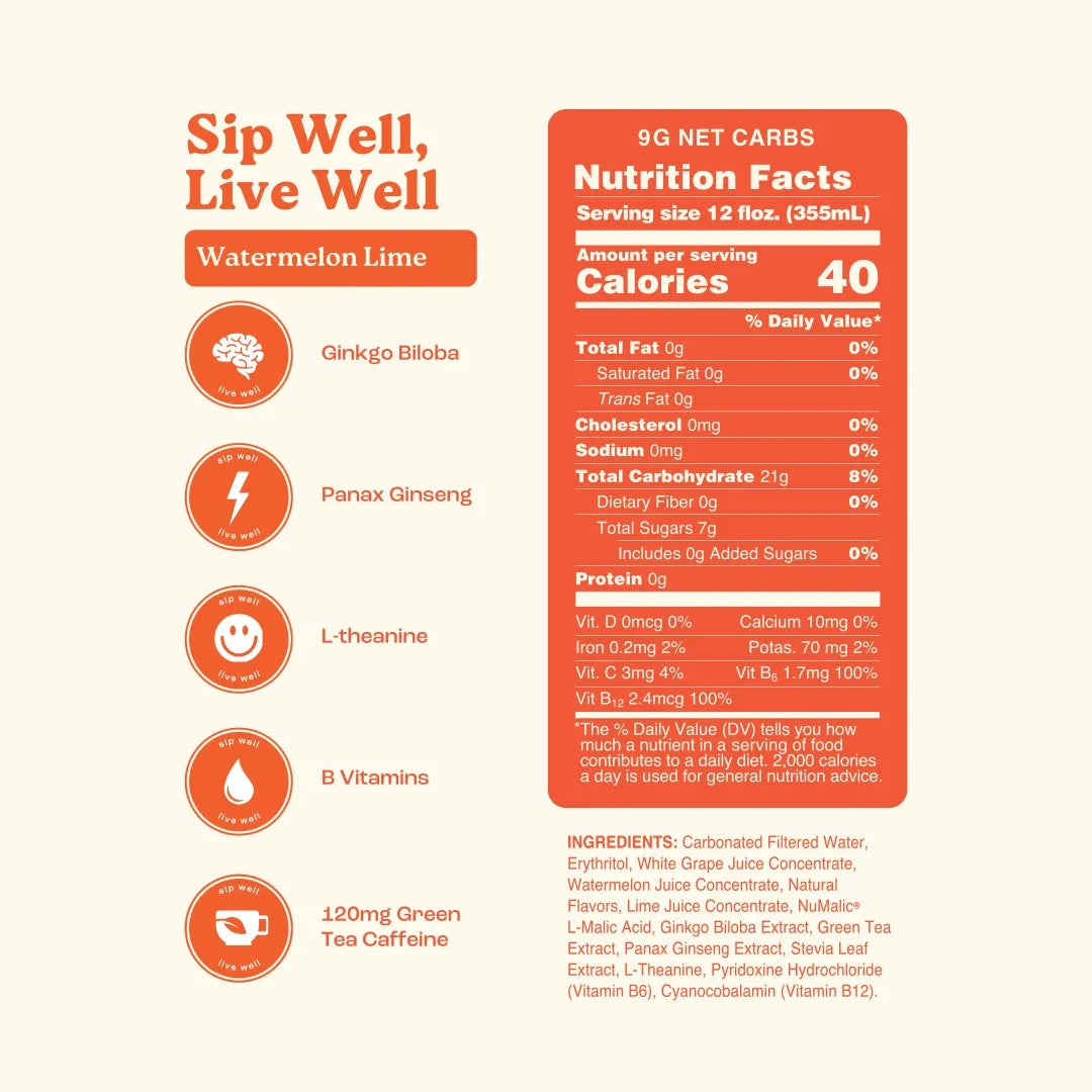 UPLIFT: Watermelon Lime - Natural Energy Online