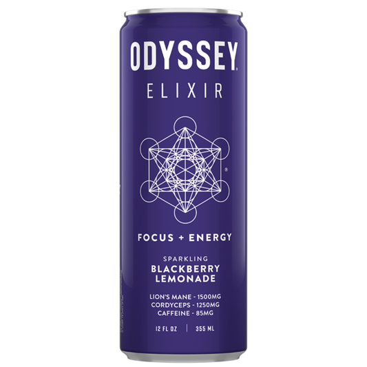 Odyssey Blackberry Lemon Twist 85mg Sparkling Mushroom Energy *