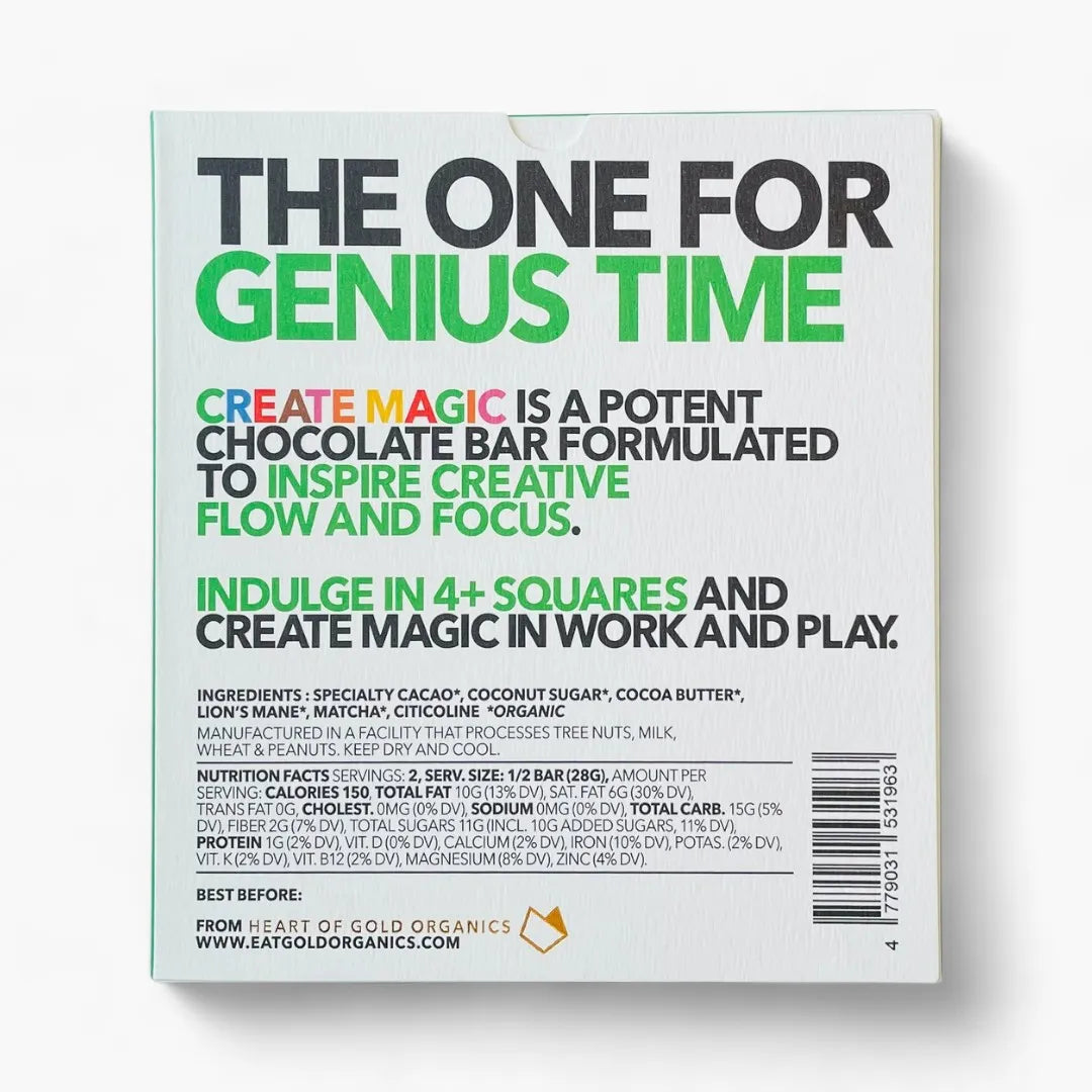 Create Magic – Functional Chocolate (Eat Gold Organics)
