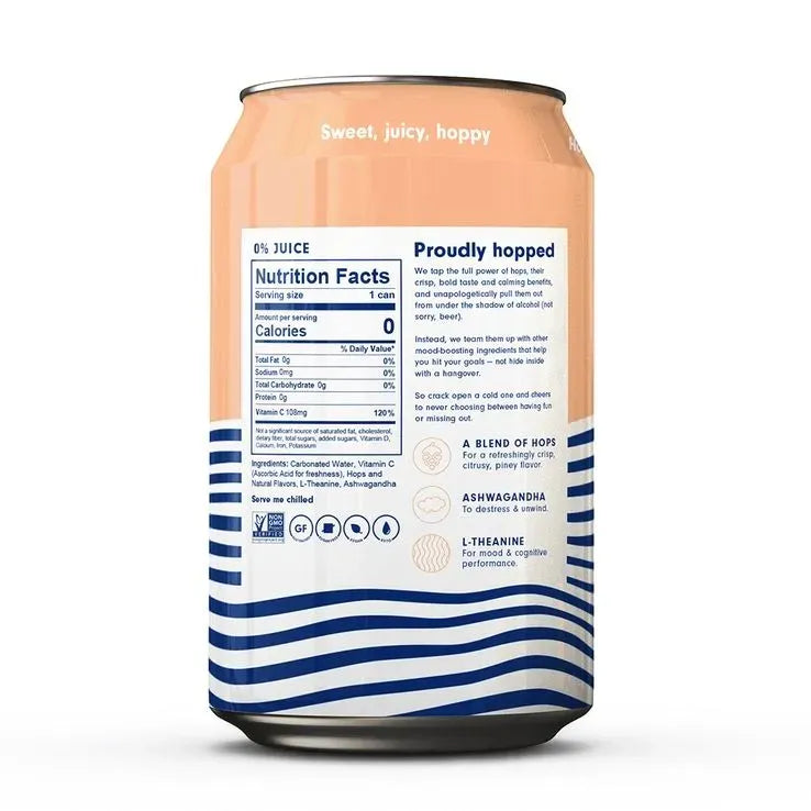 Peach Sparkling Hop Water (12-Pack) Online