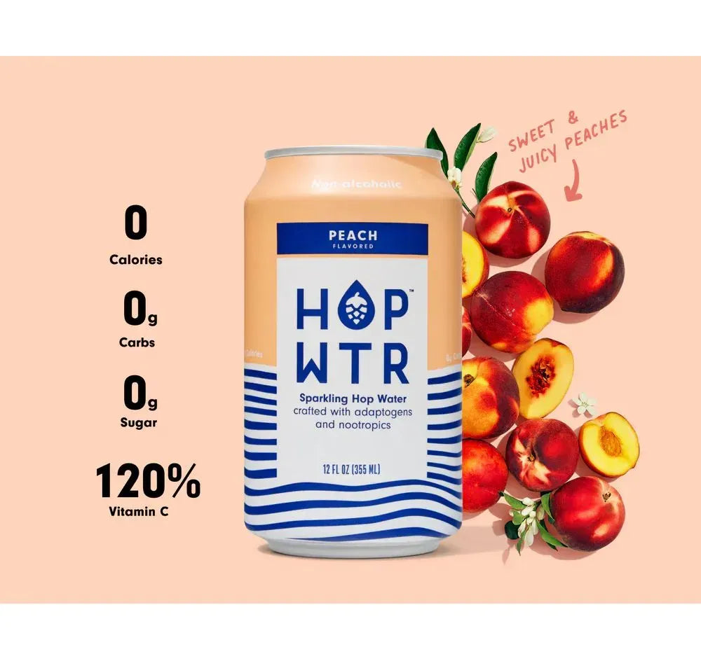 Peach Sparkling Hop Water (12-Pack) Online