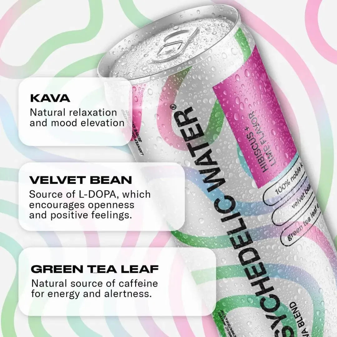 Hibiscus + Lime Sparkling Kava Water Online