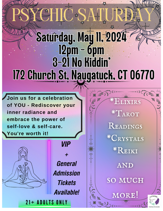 Psychic Saturday at 3-21 No Kiddin'!  May 11th!