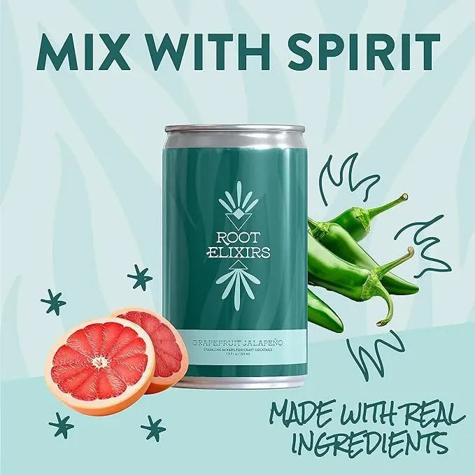 Root Elixirs Variety Pack Sparkling Mixers Can 24 case Online