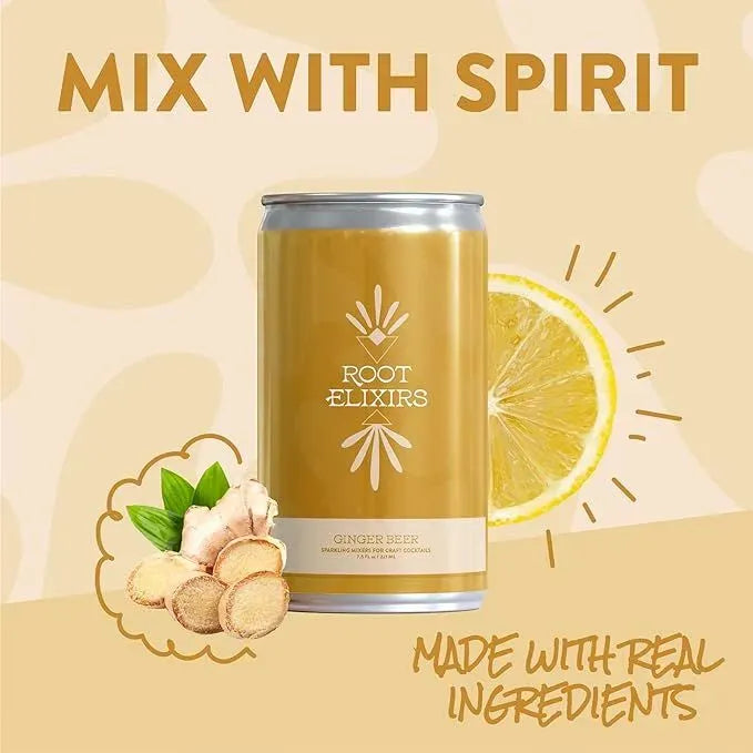 Root Elixirs Variety Pack Sparkling Mixers Can 24 case Online
