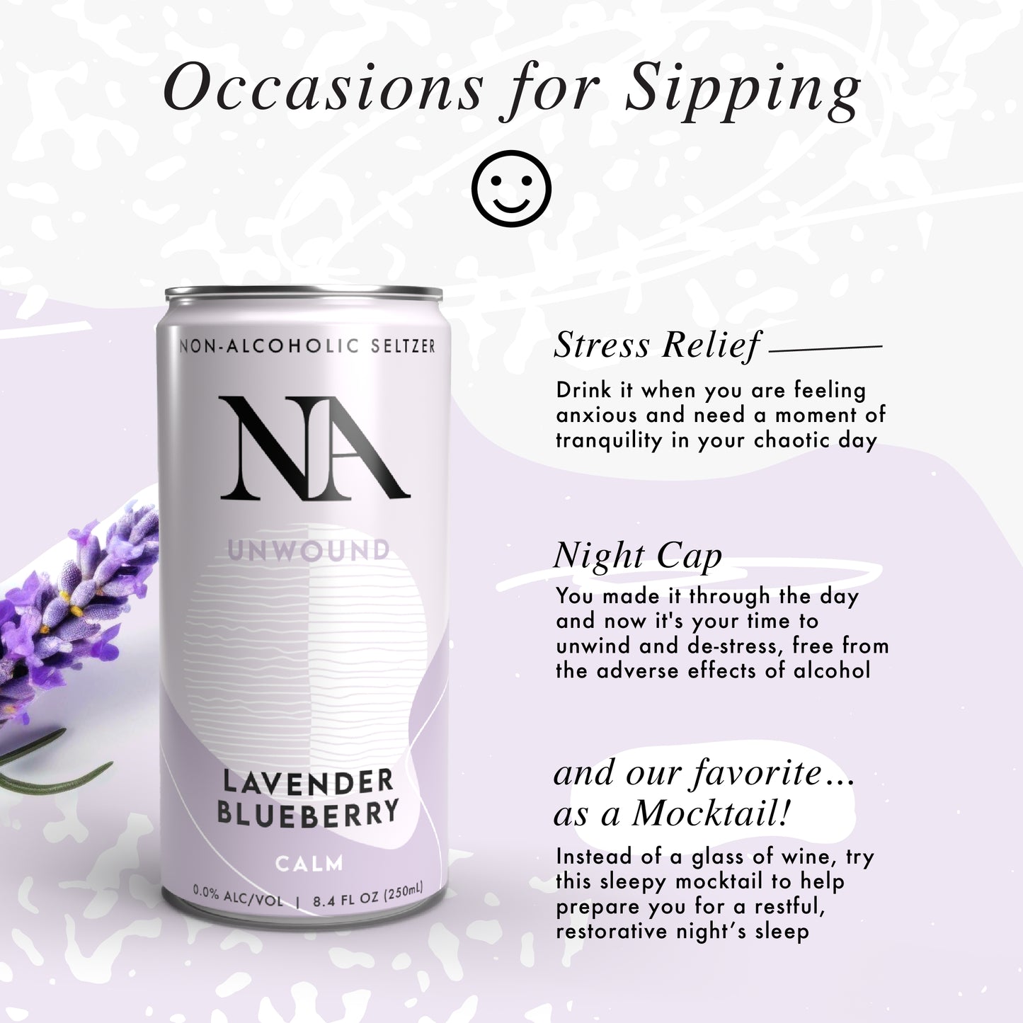 NA-Unwound, Lavender Blueberry, Functional Mocktail*