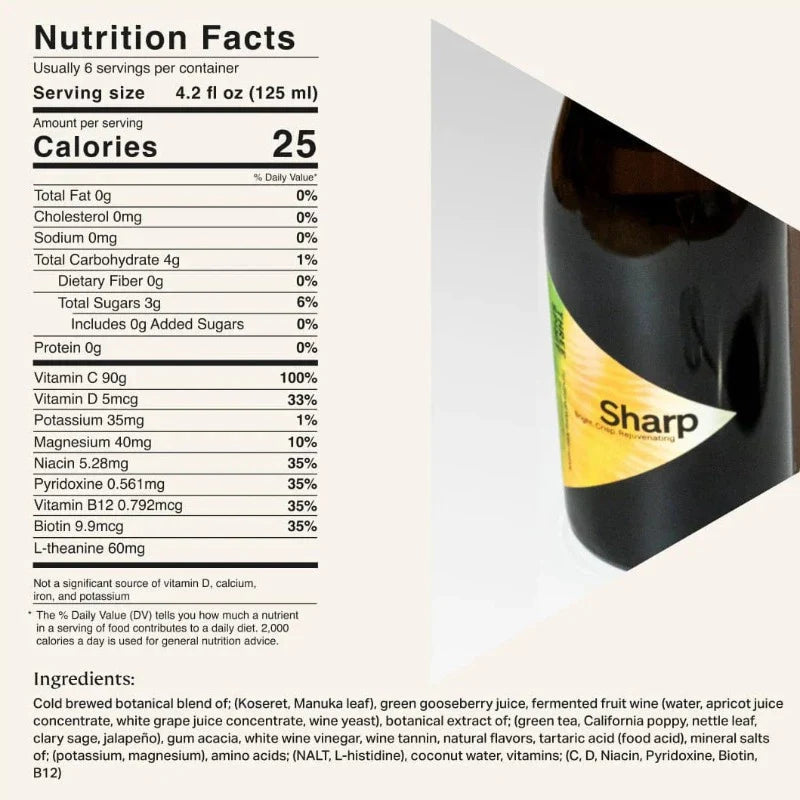 nutritional facts about sharp