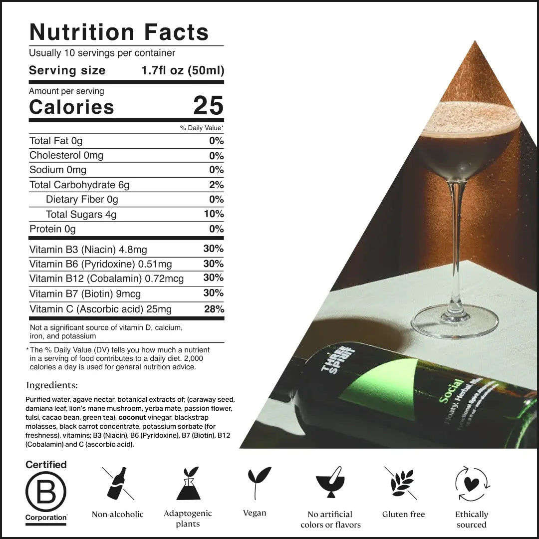 nutritional facts about social