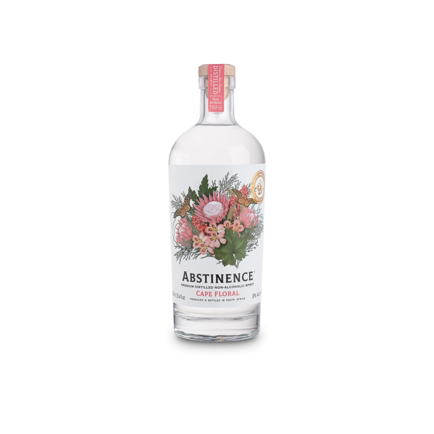 a bottle of abstinence's cape floral spirit