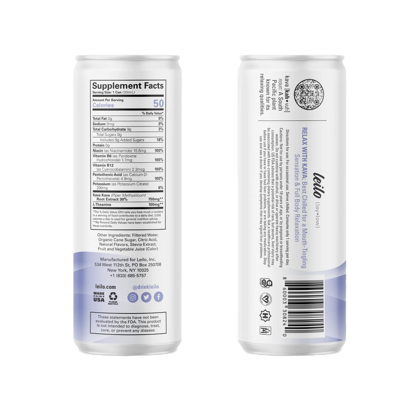 Leilo Kava - Sparkling Blackberry Orange (ONLINE)