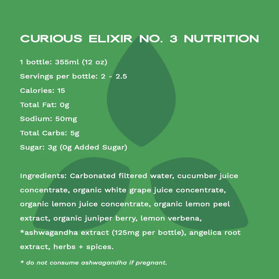 Curious Elixir No. 3: Pre-Mixed Non-Alcoholic Cocktail