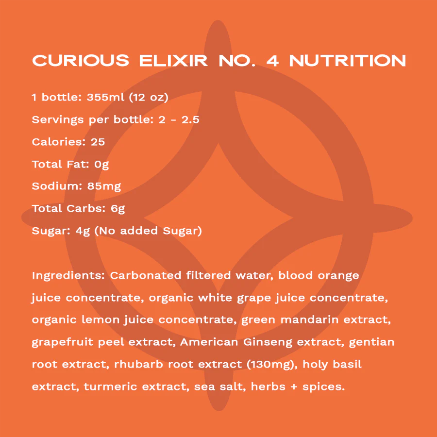 Curious Elixir No. 4: Pre-Mixed Non-Alcoholic Cocktail