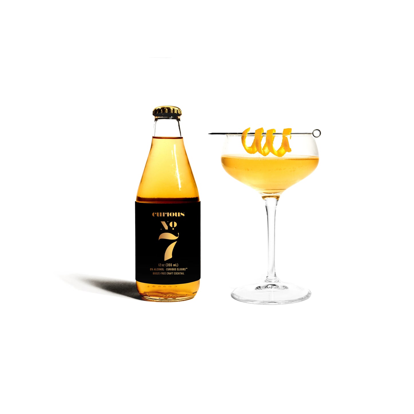 Curious Elixir No. 7: Pre-Mixed Non-Alcoholic Cocktail