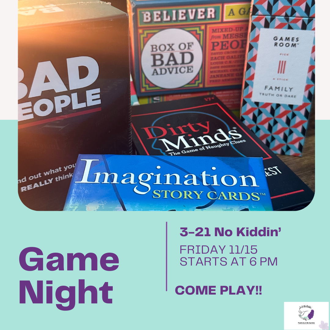 Game Night!  🀄️ 🎴 Free!  Monthly!