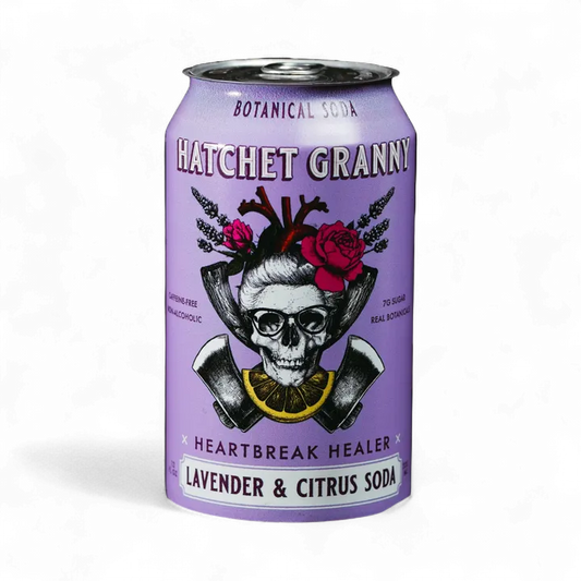 Hatchet Granny Heartbreak Healer Botanical Soda – Lavender Citrus