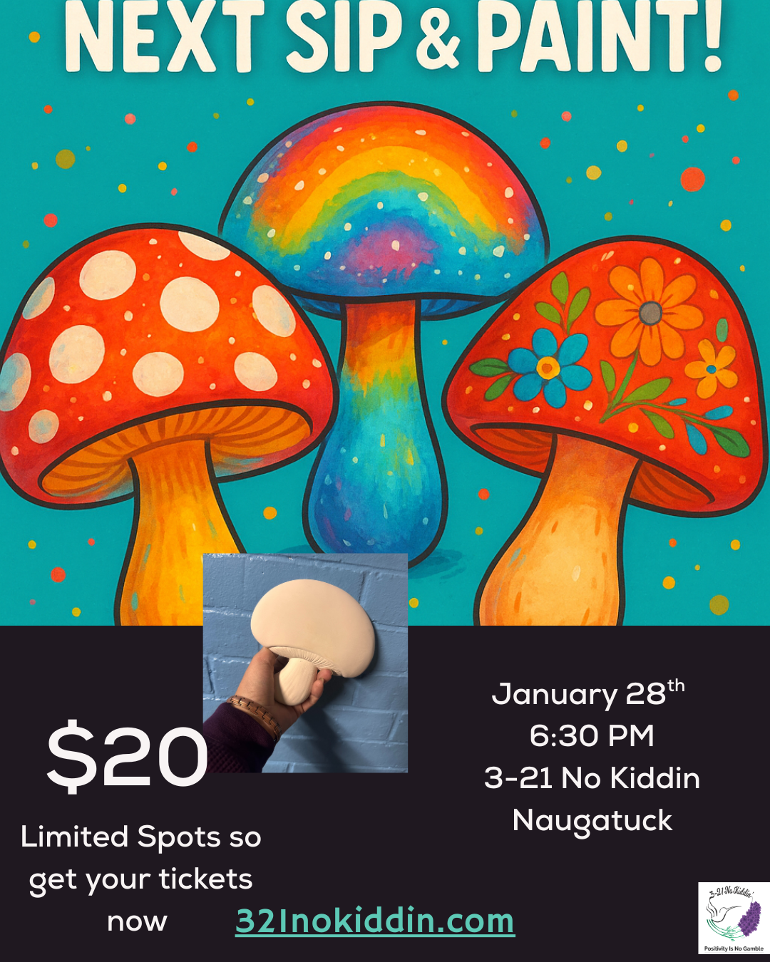 Mush-y Sip & Paint! 🎨