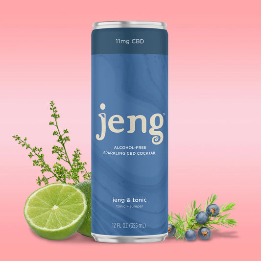 Jeng & Tonic "Alcohol-Free Sparkling" CBD Cocktail