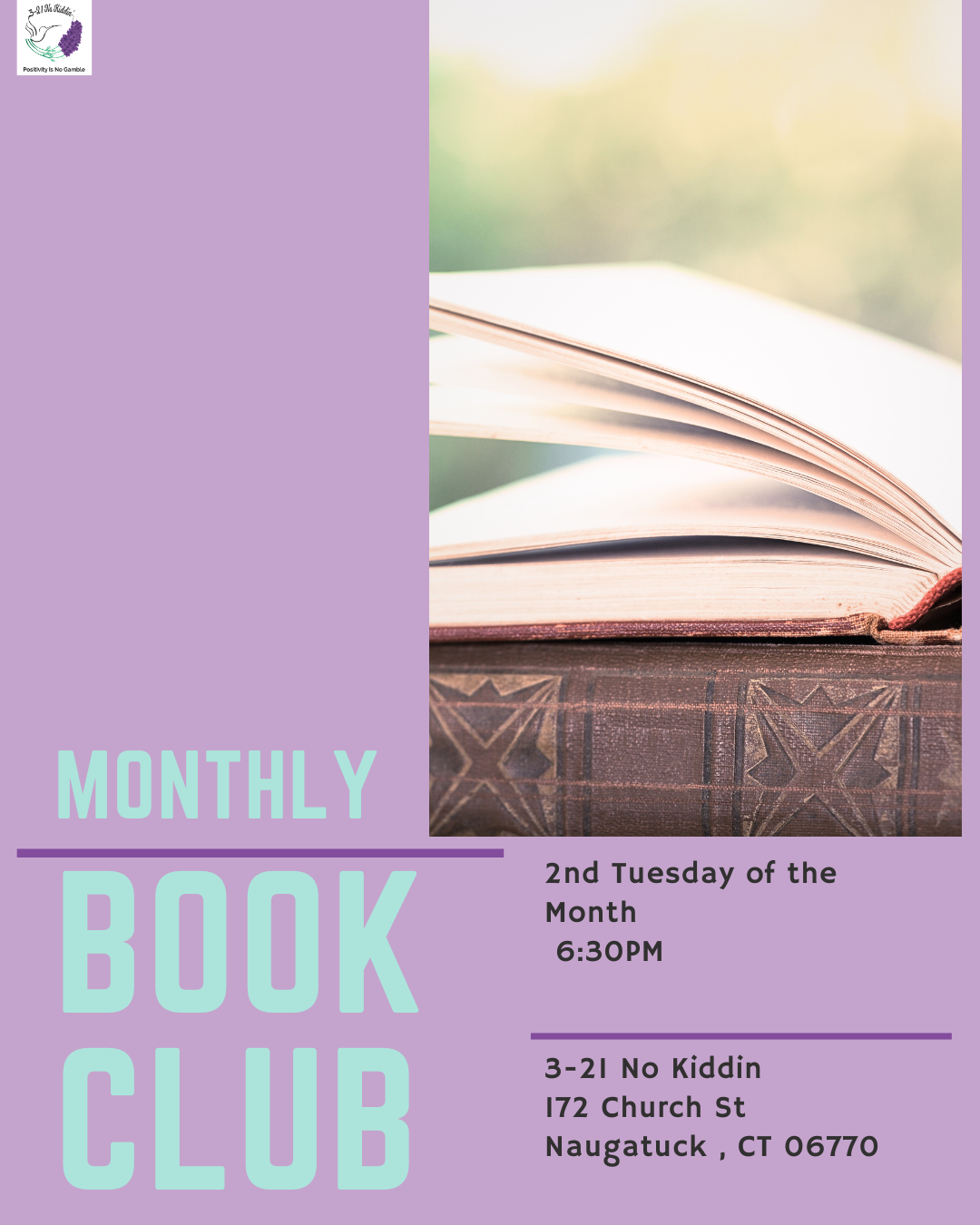 Monthly Book Club 📚 Free!