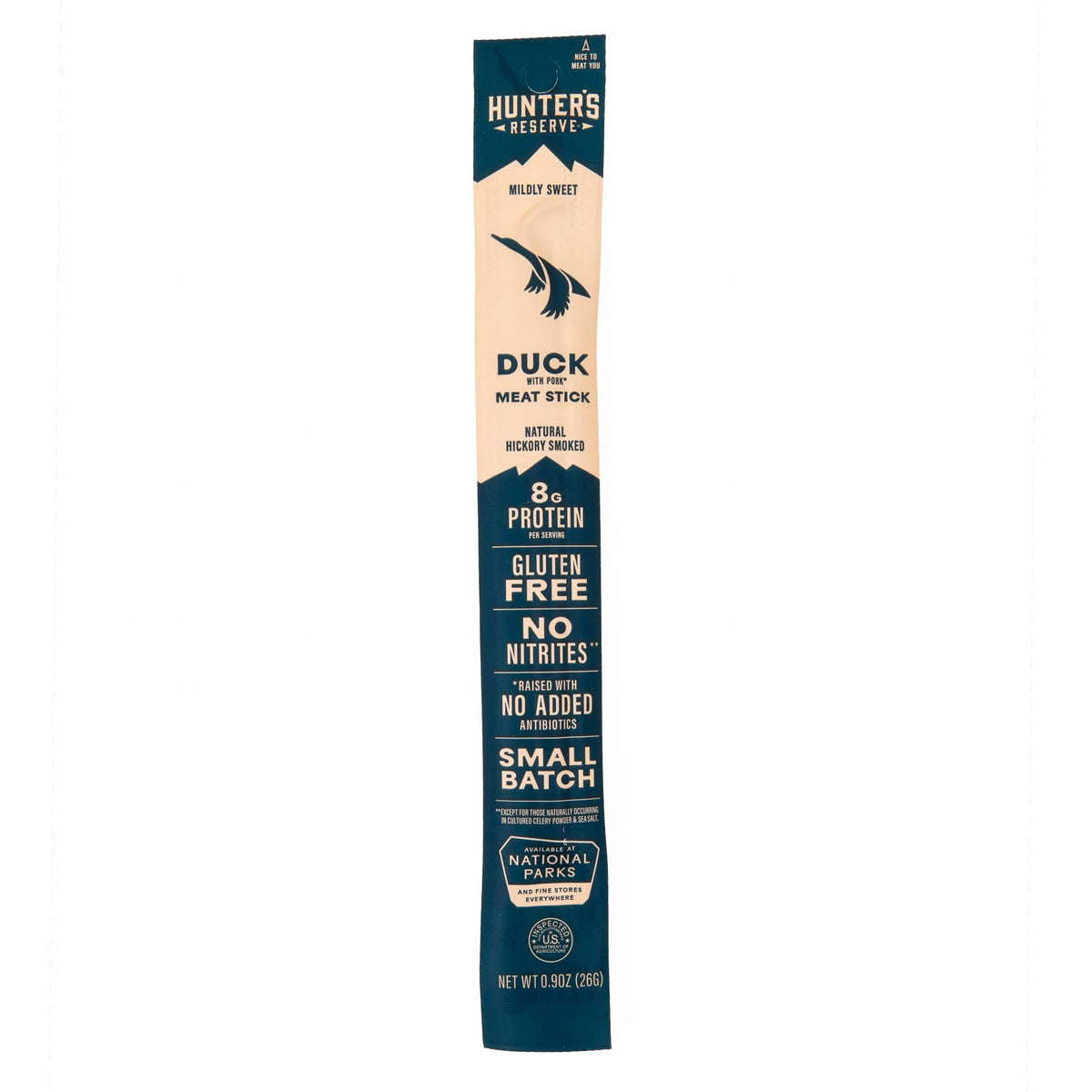 Hunter’s Reserve Duck 0.9 oz meat stick, manufacturer product image