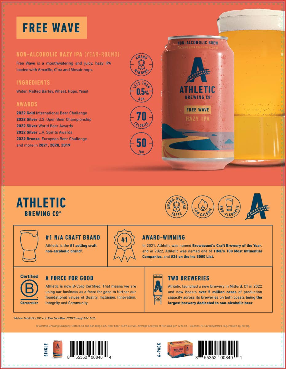 the information page for free wave, hazy IPA