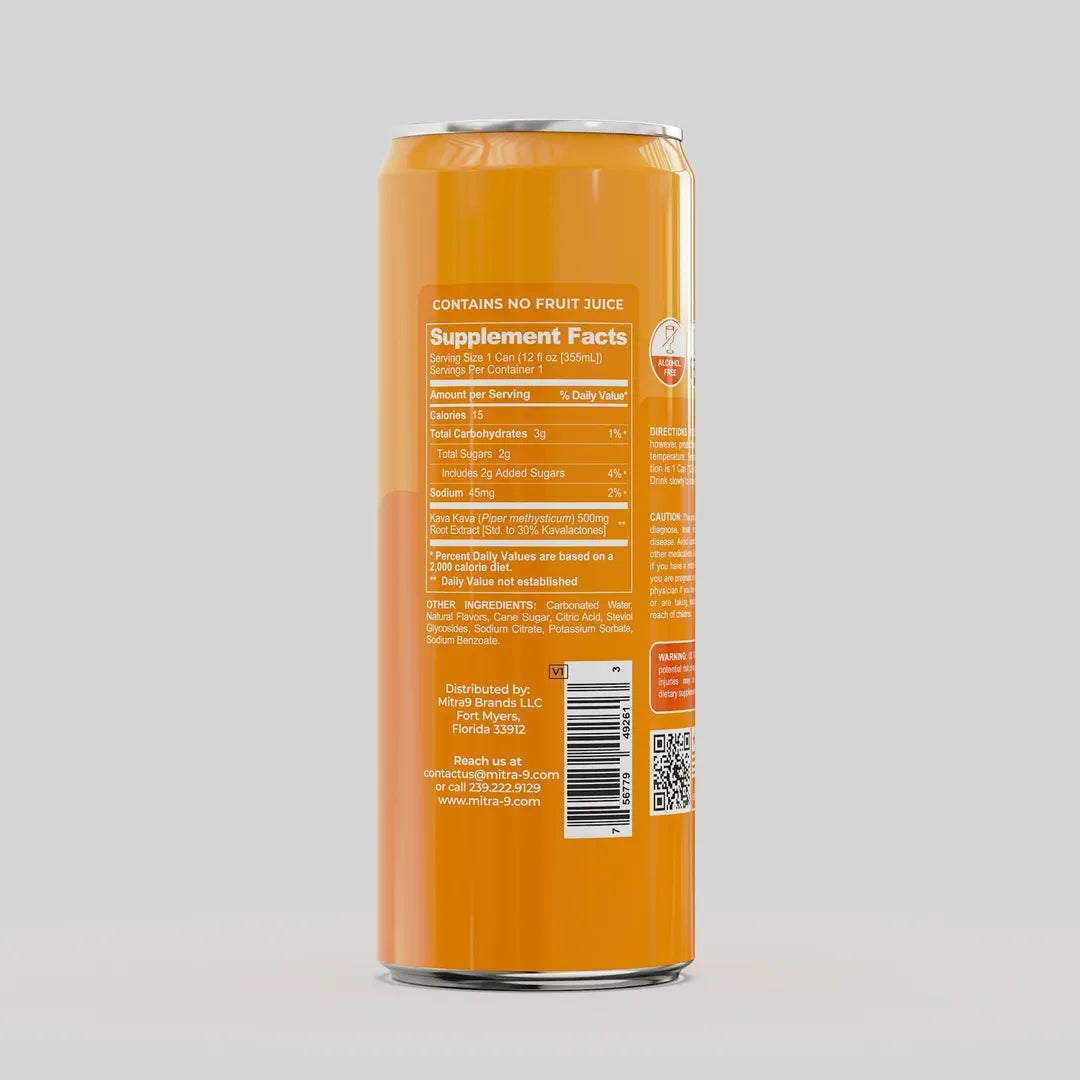 Mitra9 Kava Seltzer - Orange Dreamsicle *