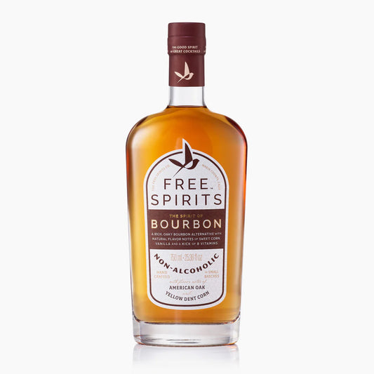 a bottle of free spirits' bourbon