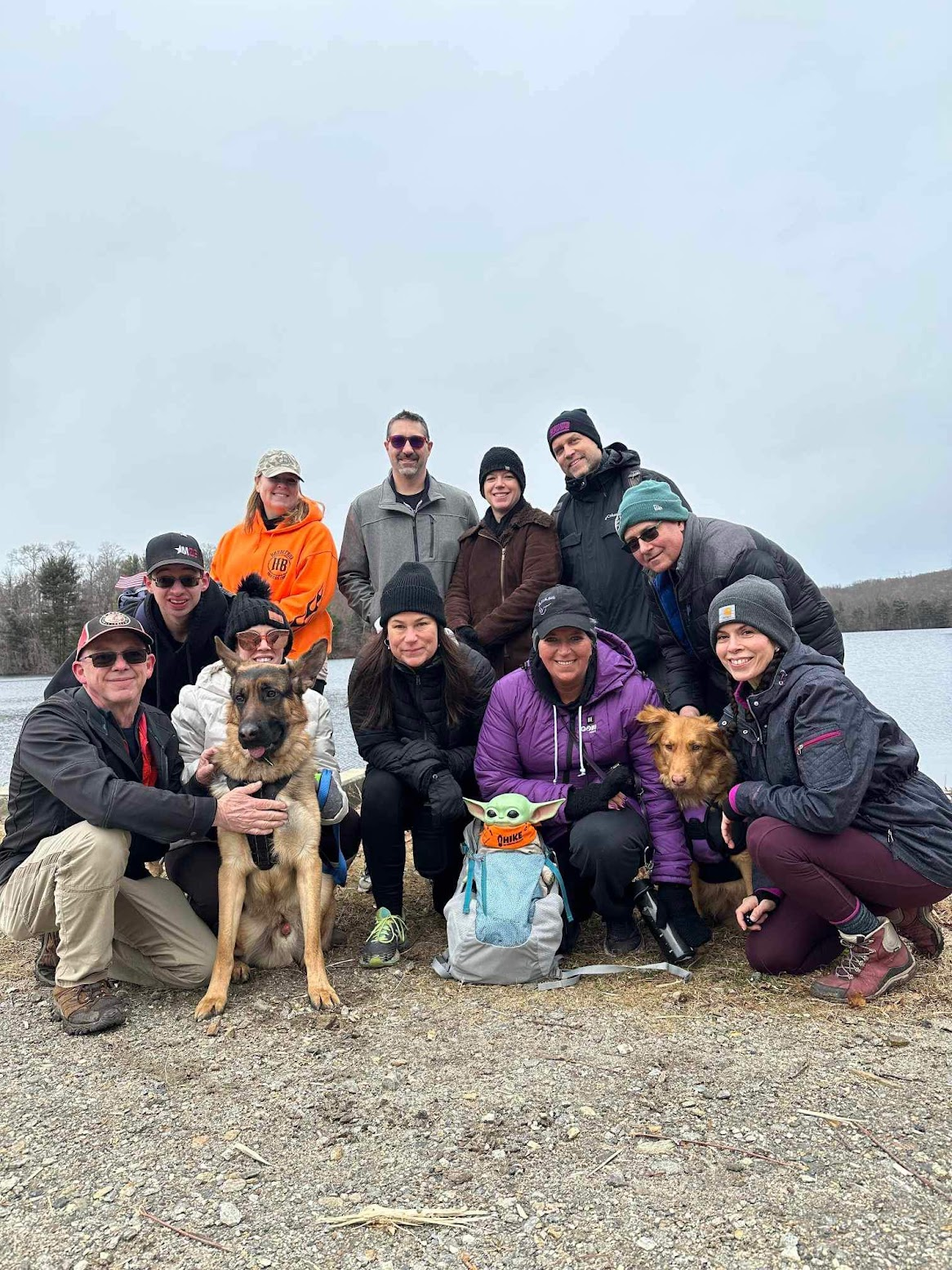 a group posing together during the 321 no kiddin sponsored hike