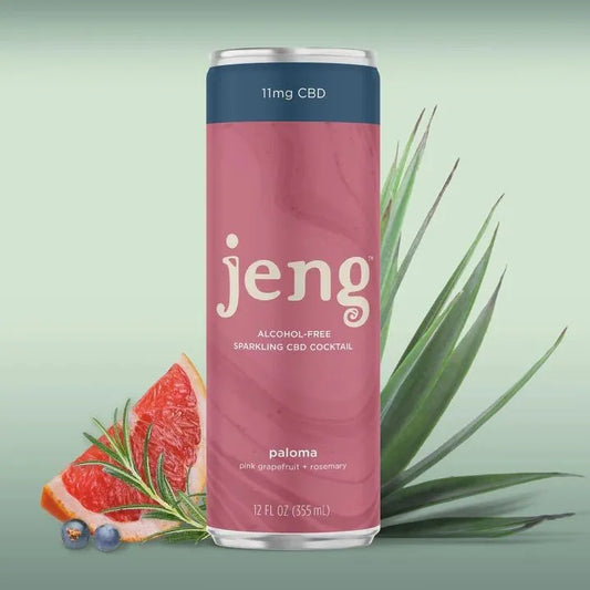 a can of jeng's paloma sparkling cbd cocktail