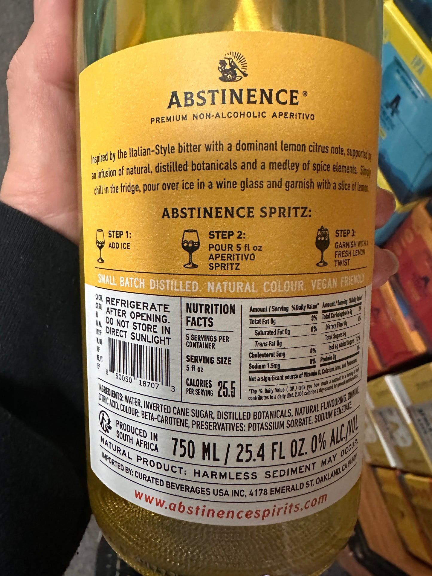 Abstinence Lemon Aperitivo Spritz