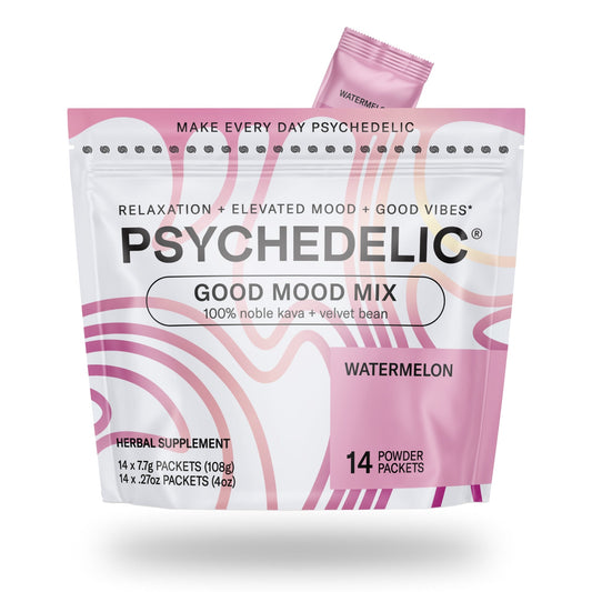 Psychedelic Water Good Mood Mix Watermelon kava drink mix package