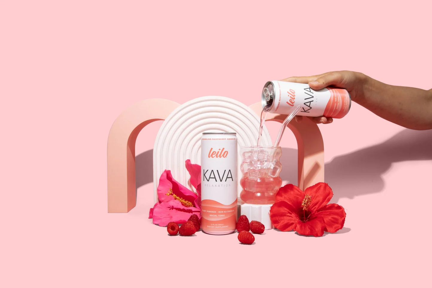 Leilo Kava - Sparkling Raspberry Hibiscus