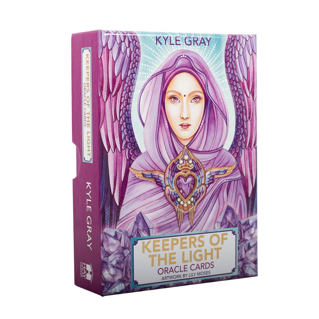 a box of keepers of the light oracle cards