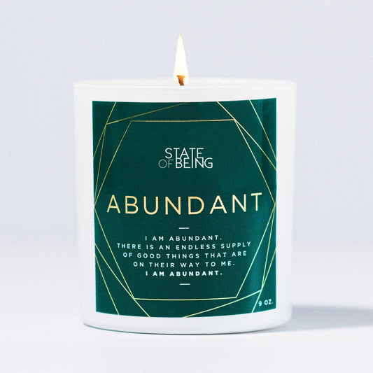 the state of being Abundant candle